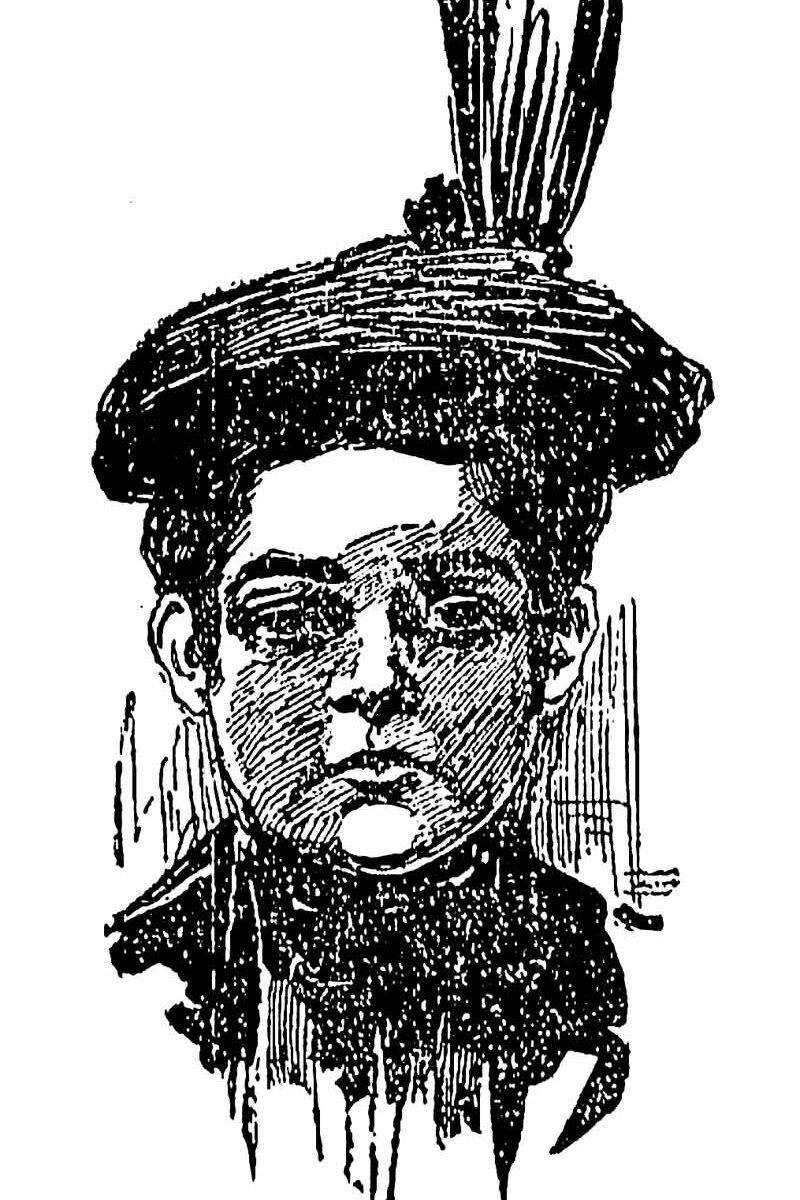 Maria Barbella in un’illustrazione del Chicago Tribune del 1896 (foto Wikimedia Commons)