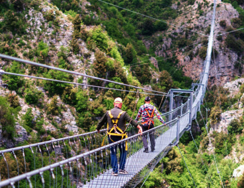 Castelsaraceno holds the Guinness world record with the longest Tibetan bridge for brave ones from all over the world