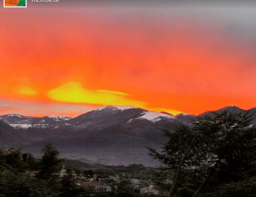 Tramonti ruggenti di sole in Basilicata