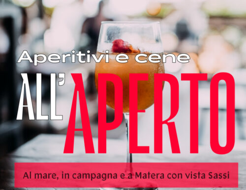 WayCover 19 giugno - Aperitivi e cene all'aperto in Basilicata, da Matera al Vulture