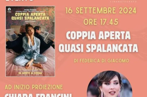 "Coppia aperta, quasi spalancata" a Matera con Chiara Francini