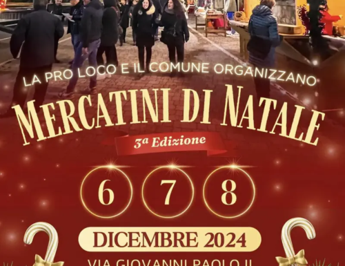 A Balvano Mercatini di Natale dal 6 all’8 dicembre