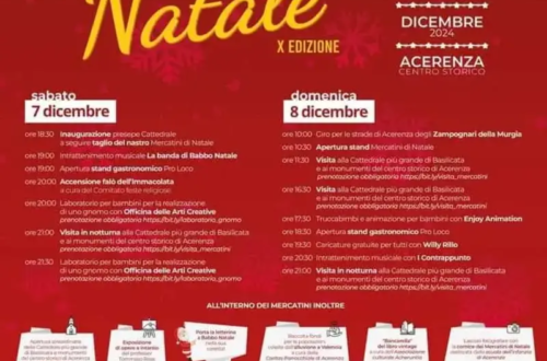 Acerenza: l’aria del Natale grazie ai Mercatini