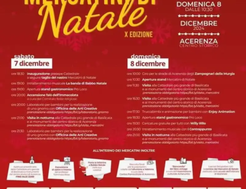 Acerenza: l’aria del Natale grazie ai Mercatini